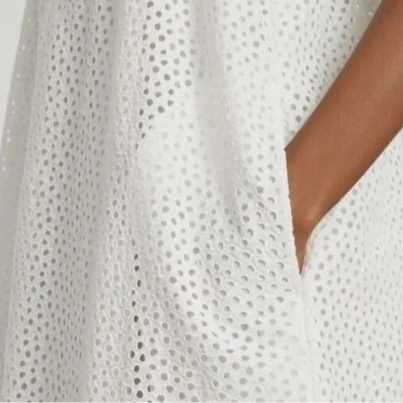 Everlane Textured White Midi Dress - Picture 2 of 13